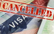 Retiro de valores de ciudadanos extranjeros por cancelación o renovación de la visa