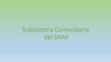 Subsistema Comunitario