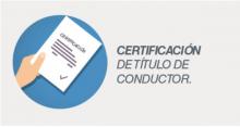 CERTIFICADO DE TÍTULO DE CONDUCTOR (TRÁMITE PERSONAL)