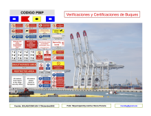 Certificación de Aprobación del Plan de protección de instalación portuaria