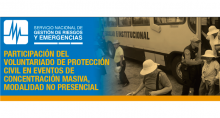 Participación del Voluntariado de Protección Civil en eventos de concentración masiva, no presencial