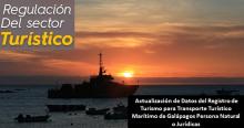 Actualización de Datos del Registro de Turismo para Transporte Turístico Marítimo de Galápagos Persona Natural o Jurídicas
