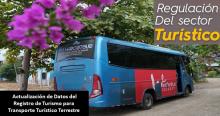 Actualización de Datos del Registro de Turismo para Transporte Turístico Terrestre