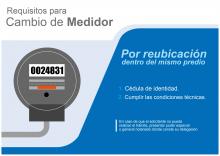 Atención a cambio o reubicación de medidor