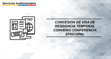Concesión de visa de residencia temporal Convenio Conferencia Episcopal