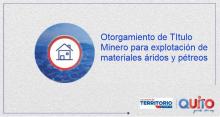 OTORGAMIENTO DE TITULO MINERO