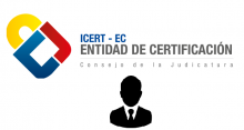 Certificado para persona jurídica Consejo de la Judicatura