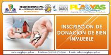 Inscripción de Donación de Bienes Inmuebles Cantón Playas