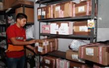 Paquete listo para ser enviado al exterior mediante Tráfico Postal de Exportación