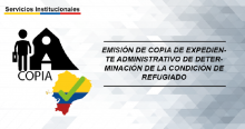 Emisión de copia de expediente administrativo de determinación de la condición de refugiado