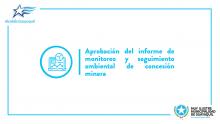 Aprobación del informe de monitoreo y seguimiento ambiental de concesión minera