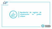 Aprobación de registro de construcción en predio urbano