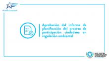 Aprobación del informe de planificación del proceso de participación ciudadana en regulación ambiental