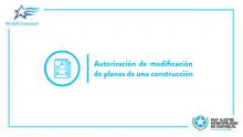 Autorización de modificación de planos de una construcción
