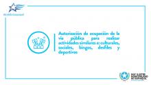 Autorización de ocupación de la vía pública para realizar actividades similares 