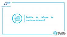 Emisión de informe de monitoreo ambiental