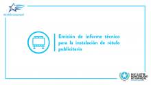 Emisión de informe técnico para la instalación de rótulo publicitario