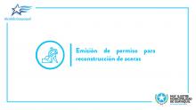 Emisión de permiso para reconstrucción de aceras