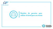 Emisión de permiso para utilizar el túnel para un evento