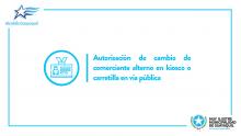 Autorización de cambio de comerciante alterno en kiosco o carretilla en vía pública