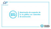 Autorización de ocupación de la vía pública con materiales de construcción