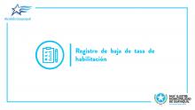 Registro de baja de Tasa de Habilitación