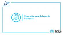 Renovación anual de la tasa de habilitación