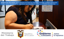 Solicitud de renovación de la calificación de Personas Naturales, Personas Jurídicas y Empresas Públicas como Operadores de Capacitación por capacitación continua y competencias laborales