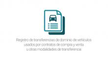 Registro de transferencias de dominio de vehículos usados por contratos de compra y venta u otras modalidades de transferencia