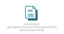 Actualización del Registro Único de Contribuyente (RUC) para persona natural
