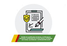 Emisión de certificados del Registro de la Propiedad