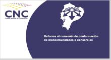 Reforma al convenio de conformación de mancomunidades o consorcios