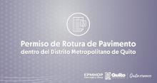 Permiso de Rotura de Pavimento