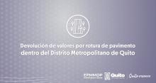 Devolución de valores por rotura de pavimento