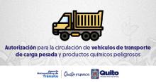 Autorización para circulación de carga pesada y productos químicos