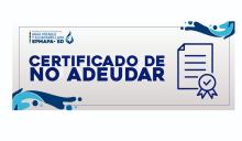 CERTIFICADO DE NO ADEUDAR