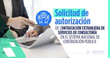 Autorización de contratación extranjera de servicios de consultoría especializada