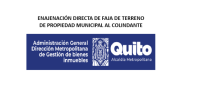 Enajenación directa de faja de terreno de propiedad municipal al colindante.
