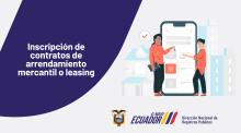 Inscripción de Contratos de Arrendamiento Mercantil o leasing.