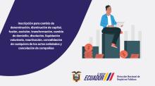 Inscripción para cambio de denominación, disminución de capital, fusión, escisión, transformación, cambio de domicilio , disolución, Liquidación voluntaria, reactivación, convalidación de cualquiera de los actos señalados y cancelación de compañía