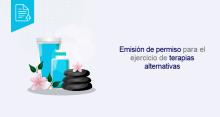 Emisión de permiso para el ejercicio de terapias alternativas