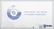 Información de bienes inmuebles catastrados