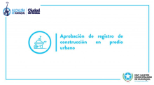 Aprobación de registro de construcción en predio urbano