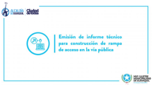 Emisión de informe técnico para construcción de rampa de acceso en la vía pública