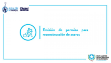 Emisión de permiso para reconstrucción de aceras