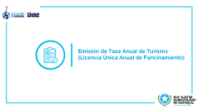 Emisión de Tasa Anual de Turismo (LUAF)