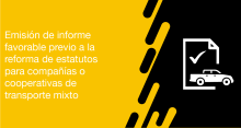 El usuario requirente puede solicitar a la ANT la Emisión del informe previo a la reforma de estatutos para operadoras de transporte terrestre mixto
