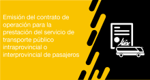 El usuario requirente puede solicitar en la ANT la concesión del contrato de operación para la prestación del servicio de transporte público intraprovincial o interprovincial de pasajeros
