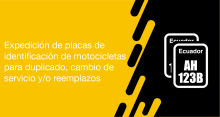 El usuario requirente puede solicitar en la ANT la emisión de duplicado, cambio de servicio y/o reemplazos de placas para motos