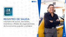 Registro de salida voluntaria de socios, asociados, miembros o filiales de organizaciones de la Economía Popular y Solidaria.